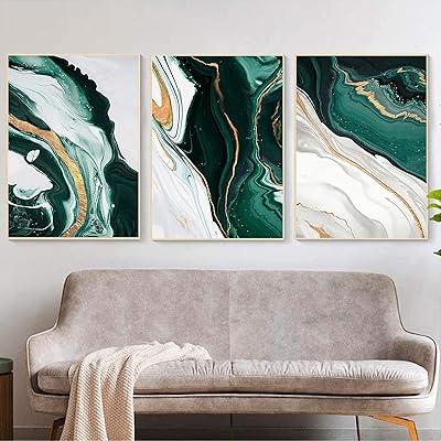Modern Flowlife Abstract Lines Of Dark Green Green Green Paintings Paintings For Living Room For Bedroom Player Wall Mural Impressions Without Frame, 16 x 24 x 3 inches without framework.. Your trusted marketplace, DIAYTAR NIGERIA offers extensive variety with delivery within 8 days.