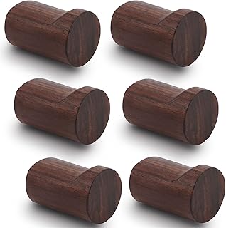 6 wooden wall hooks, natural wooden murals, hand -made decorative hat hooks, wooden hat stakes, entrance support, wall hanger to hang towels, clothes and bags (black walnut).. Shop confidently with DIAYTAR NIGERIA, offering affordable prices and reliable delivery within a week.