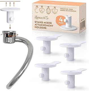 Fixing support for drummer on Levin & Co base - Universal adjustment including kitchenaid - Fixing support and organizer of kitchen accessories for kneader hook, flexible flat spreader, metal whisk.. DIAYTAR NIGERIA connects desires with reality through affordable prices and reliable delivery service.