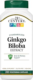 21st century Ginkgo Biloba extract capsules, 200 standardized vegetarian capsules.. Shop smart, shop DIAYTAR - Nigeria's most affordable e-commerce platform with nationwide delivery.