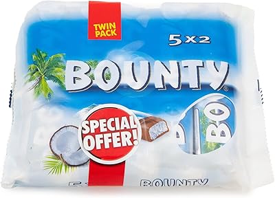 Bounty milk chocolate bars, pack of 2, 5 pieces per package.. Shop the future with DIAYTAR NIGERIA - thousands of products, unbeatable prices, delivery within a week.