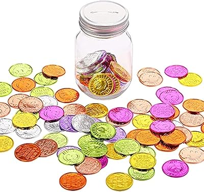 100 pieces of special currency coins, colorful plastic reward pot, motivation behavior toy, plastic motivation token for teachers' behavior (star).. DIAYTAR NIGERIA brings affordable shopping to every Nigerian home with delivery in just 5-8 days.