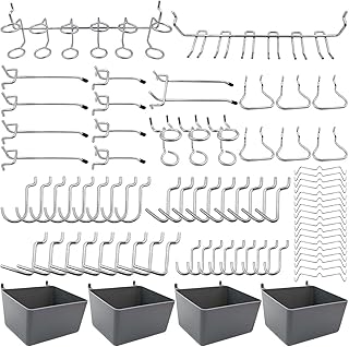 Assortment of hooks for Movish perforated panels with boxes for perforated panels, locks to organize various tools, 140/80 pieces (80).. Shop from Nigeria's largest product selection at DIAYTAR, with budget-friendly prices and swift delivery.