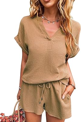 Set of two -piece cotton and linen clothes for women.. Experience the future of shopping with DIAYTAR NIGERIA's extensive selection delivered in just 5-8 days.