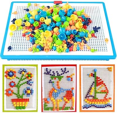 296 pieces of mushroom nails Pegboarding Colorful Puzzle Construction Blocs.. Unlock endless possibilities with DIAYTAR NIGERIA's affordable marketplace and reliable delivery service.