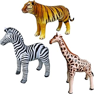 Animal figurines jet creations Wild Safari, a set of realistic inflatable toys. Includes a giraffe, a lion, a zebra, an elephant and more (GZT3).. Discover endless shopping possibilities at DIAYTAR NIGERIA, with budget-friendly prices and reliable delivery.