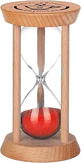 Sablier Rubik, 10 -minute hourglass with wooden base, hourglass for cleaning children's teeth, kitchen, toy, school, office, house (islands).. DIAYTAR NIGERIA makes quality accessible to all with our affordable prices and quick delivery service.