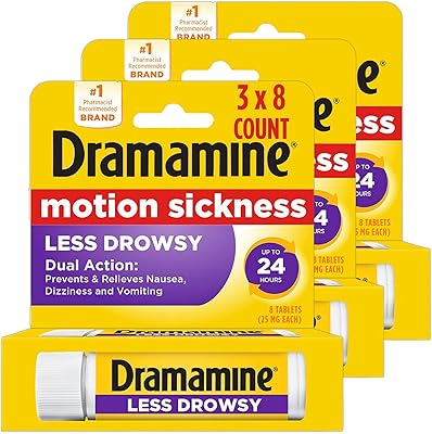 Relief of transport evil all day with dramamine | 8 tablets | Package of 3 | The packaging can vary.. DIAYTAR NIGERIA: Your trusted partner for affordable online shopping with reliable delivery timeframes.