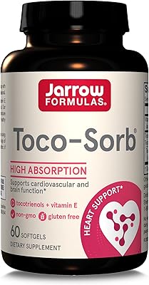 JARROW TOCO Sorb formula - 60 capsules - supports cardiovascular health and brain function - highly absorbable formula - mixed tocotrienol and vitamin E supplements - up to 60 portions.. Discover the convenience of DIAYTAR NIGERIA's vast e-commerce platform with delivery in just 5-8 days.