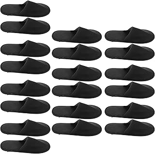 Disposable and spa disposable slippers, comfortable slippers in unisex fleece for travel, party and wedding, gray, 20 pieces.. DIAYTAR NIGERIA: Where smart shoppers find everything they need at prices they can afford.