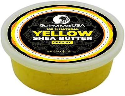 African shea butter yellow creamy natural luxury - high quality ingredients - daily hydrating and rejuvenating cream - Shea butter 8 oz.. Your ideal shopping companion, DIAYTAR NIGERIA offers unmatched variety with delivery within a week.