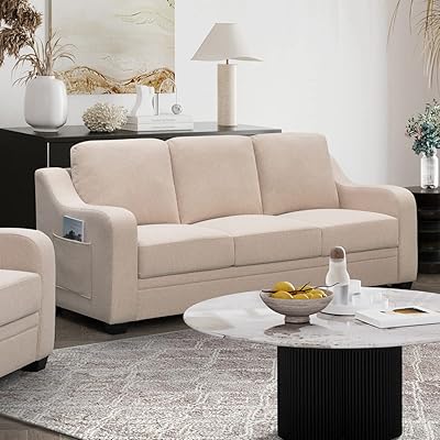 Home box Ethan 3 -seater sofa in fabric, dimensions 88 x 94 x 203 cm, beige.. Get more for less on DIAYTAR Nigeria — Nigeria’s favorite e-commerce platform.