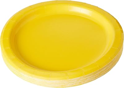 Unique party plates model 99154- size 18 cm, neon yellow, lot of 20 plates.. DIAYTAR NIGERIA: Redefining e-commerce with affordable prices and reliable nationwide shipping.