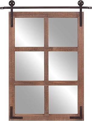 Wooden baton wall decor for windows and sliding doors, mirrors mounted 1807-3733 30x36, brown.. Shop with confidence at DIAYTAR NIGERIA, offering thousands of products with budget-friendly shipping.