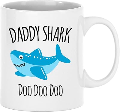 Daddy Shark Doo Doo Cup - Papa Cup - Gift for Dad - Father's Day gift from my wife - Christmas coffee mug 11oz white WM -121019-111.. DIAYTAR NIGERIA: Where quality meets affordability, with thousands of products delivered in less than 8 days.