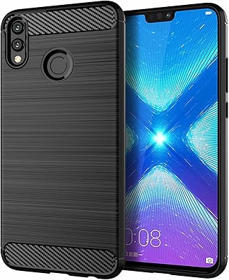 Huawei Honor 8x shell, motif of texture in brushed carbon fiber, ultra -fine protective cover in flexible anti -fall - black rubber - black.. From big brands to everyday basics — DIAYTAR Nigeria has you covered.