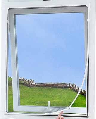 Magnetic window curtain adjustable in micro-maille in self-adhesive fiberglass with white frame (60x100cm).. From Lagos to Kano, DIAYTAR Nigeria delivers across Nigeria in days.