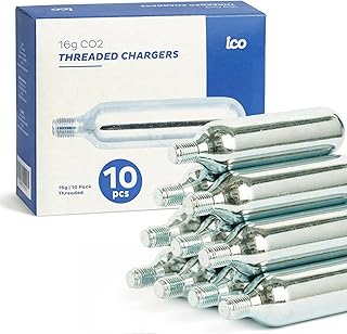 ICO 16 g threaded CO2 cartridges to be used with CO2 inflator for bicycle tires, C02 cartridges for bicycle accessories, bicycle tire repair kit, portable pump for mountain and road bikes.. DIAYTAR NIGERIA brings the marketplace to every Nigerian home with affordable prices and quick delivery.