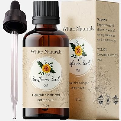 Sunflower seed oil, pure and natural, cold pressed, for skin care, massage, hair care, dilution, essential oils, 4 fl oz.. Discover the joy of online shopping with DIAYTAR NIGERIA's budget-friendly prices and reliable shipping.