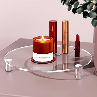 Sevengb round display in 5 inch acrylic, transparent and waterproof display tray, modern display tray for the house, the kitchen, the counter decoration.. DIAYTAR NIGERIA combines affordability, variety, and convenience with nationwide delivery services.