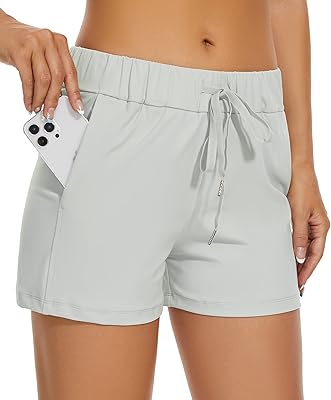 Yoga shorts for women for hiking, running, training, relaxed and comfortable travel shorts with pockets.. DIAYTAR NIGERIA: Creating access to affordable products for every Nigerian with our swift delivery service.