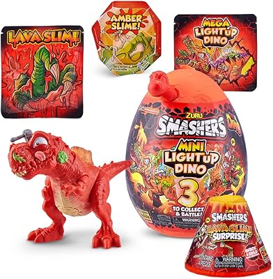 SMASHERS ZURU LIGHT-UP Mini DINO T-REX Combo Pack with Lava SLIME SERIES 4-Exclusive Amazon Dinosaur for boys and children.. Say goodbye to limited options and long shipping times. DIAYTAR Nigeria delivers variety, quality, and affordability straight to your door.