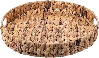 Akdc rattan round tray, size 38 cm x 38 cm x 6 cm, beige.. DIAYTAR NIGERIA: Transforming online retail with affordable prices and consistent 5-8 day nationwide delivery.