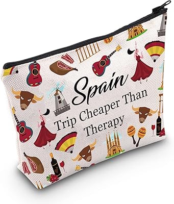 TTSUTOMO Travel gift in Spain Souvenir Gift for Women Spain, Spain gift, European holiday cosmetics kit for lovers of Spain, trip to Spain, cosmetics bags.. Experience the joy of discovery with DIAYTAR NIGERIA's vast catalog and nationwide affordable delivery.