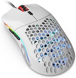 Glorious Model O - Shiny white game mouse.. DIAYTAR NIGERIA: Your partner in affordable online shopping with reliable 5-8 day shipping nationwide.