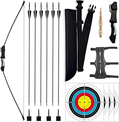 Arc and arrow set for archery - bow and arrow for adults - outdoor archery training - hunting gift for adolescents and children.. From big brands to everyday basics — DIAYTAR Nigeria has you covered.