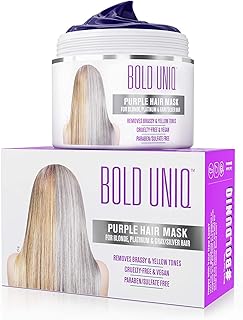 Unique and daring purple hair mask for blond hair, platinum and silver, blue mask to reduce bronze and hydrate dry and damaged hair, sulfate -free tonic, 200 ml.. DIAYTAR Nigeria: Where affordability meets fast and reliable e-commerce service.