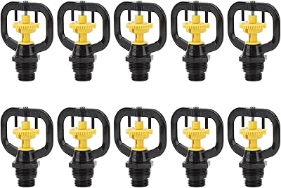 10 pieces of garden watering male G1/2 g3/4 mini watering heads for agricultural irrigation rotating plastic rotating for greenhouse, garden and vegetables.. Shop across boundaries with DIAYTAR NIGERIA's comprehensive catalog delivered nationwide at budget rates.