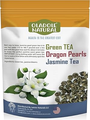 Natural green tea with dragon pearls with OLADOLE jasmine - Luxury natural aroma tea in pearls of pearls with jasmine rolled by hand - 99.2 g 100 g.. DIAYTAR Nigeria: Your one-stop online shop with unbeatable prices and nationwide delivery in under 8 days.