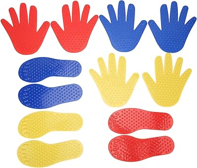 6 pairs of gaming integration toys for hands and feet, easy to carry, PVC material to develop muscles, several colors, gaming mats and feet for the interior and outside.. DIAYTAR NIGERIA combines affordability with convenience, delivering your purchases within 5-8 days.