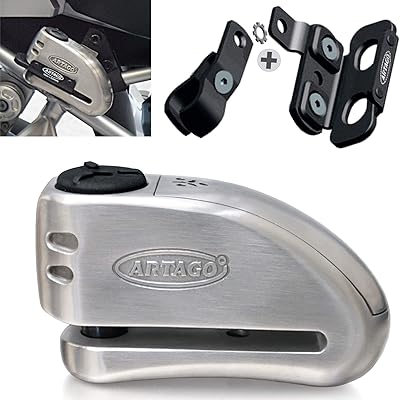 Artago 32S1 disk anti -theft with 120 dB high -end alarm and support for BMW GS R1250GS, R1200GS and F850G in stainless steel.. DIAYTAR NIGERIA delivers value, variety, and convenience with our nationwide 5-8 day shipping.