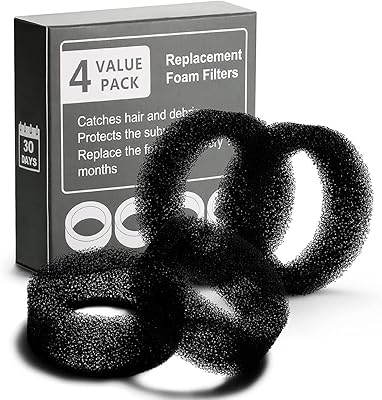 PAW PAW you pet fountain pre-filter in foam v3.0, replacement of the foam filter for cat fountain in stainless steel, pack of 4, black.. DIAYTAR NIGERIA: Revolutionizing accessibility to quality products at budget-friendly prices across Nigeria.