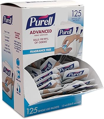 Disinfectant gel for advanced hands Purel singles, fragrance-free, 125 single-use sachets-9620-12-125ec.. Shop confidently with DIAYTAR NIGERIA, offering affordable prices and reliable delivery within a week.