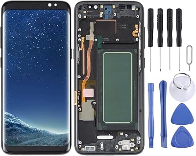 ECICO spare part LCD OLED screen for Samsung Galaxy S8 SM-G950 Full assembly scanning with mobile phone accessories framework.. Transform how you shop with DIAYTAR NIGERIA's vast selection and budget-friendly delivery options.