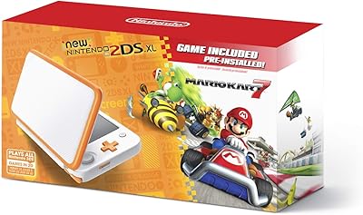 New 2DS XL portable game console - Orange + White with Mario Kart 7 Preinstalled - Nintendo 2DS.. DIAYTAR NIGERIA bridges the gap between desire and affordability with nationwide delivery in under 8 days.