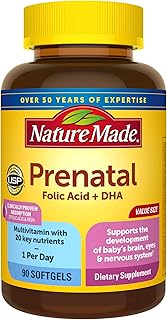 Prenatal capsules Naturemed Prenatal, Multi-Ingredients + DHA 200 mg, rich in folic acid, iron, iodine and zinc, economic pack, 90 capsules.. DIAYTAR NIGERIA delivers more than products - we deliver affordable shopping satisfaction nationwide.