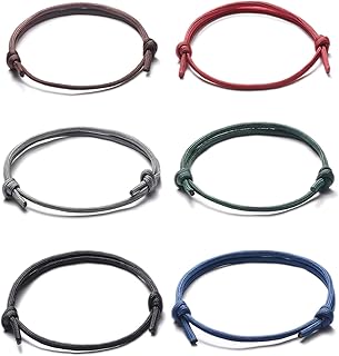 Jika 6 pieces in hand braided rope bracelets with adjustable rope for men.. DIAYTAR NIGERIA combines affordability with convenience, delivering your purchases within 5-8 days.