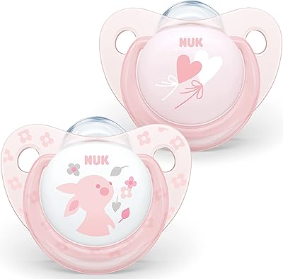 Nuk Trendline silicone pacifier, Baby Rose, pack of 2.. DIAYTAR NIGERIA: Your trusted partner for affordable online shopping with reliable delivery timeframes.