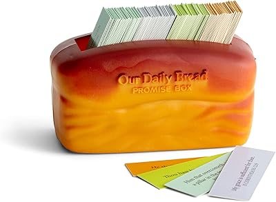 DEI Spring daily bread promise box with writing cards, 4 1/4 "x 2 1/4" x 2 ", brown - T9651.. DIAYTAR NIGERIA connects your desires with reality through our affordable e-commerce platform and quick delivery.
