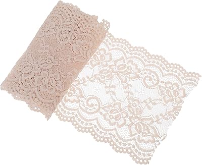 Healifty elastic band roller in nylon for DIY, gift packaging, gift packaging, handmade floral motif, 100 x 15 cm (beige).. DIAYTAR NIGERIA: Your affordable gateway to thousands of products delivered within a week.