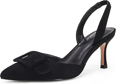 Spring -to -end and rear -to -end cut pumps for women, heeled sandals with square loop, stiller heels, evening shoes to put on.. DIAYTAR NIGERIA connects you with thousands of products at competitive prices, delivered within a week.