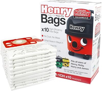 Filter bags for vacuum cleaner Henry NVM-1ch HEPA-FLO (10 pieces).. DIAYTAR NIGERIA combines affordability with convenience, delivering your purchases within 5-8 days.