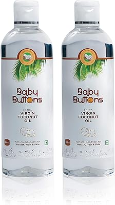 Extra virgin baby coconut oil for baby's skin massage, cold treated from pure coconut milk (200 ml + 200 ml).. Discover the perfect balance of selection and value with DIAYTAR NIGERIA's nationwide e-commerce platform.