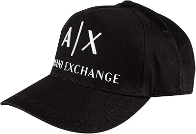 A | X Armani Exchange Baseball Cap with Men's Company Logo (1 pack).. DIAYTAR NIGERIA makes quality accessible with low prices and reliable 5-8 day nationwide delivery.