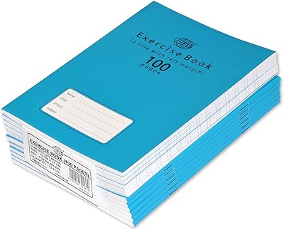 FIS exercise notebook, 12 pieces, 2 lines with left margin, 100 pages, 16x21 cm - FSEB2LM100N.. Experience the ultimate in shopping convenience with DIAYTAR NIGERIA's vast catalog and 5-8 day delivery.