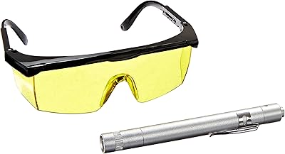 AC Pro certified car air conditioning leak detector kit, glasses and UV pen for detection of toric or pipe leak, professional quality, 438.. DIAYTAR NIGERIA transforms online shopping with competitive prices and dependable nationwide delivery.
